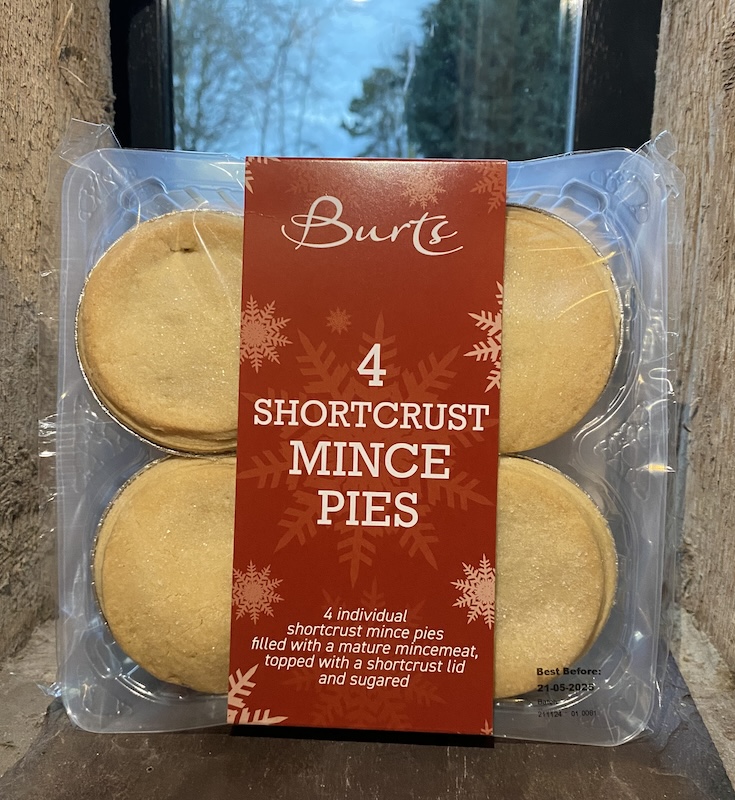 Burts Shortcrust Mince Pies