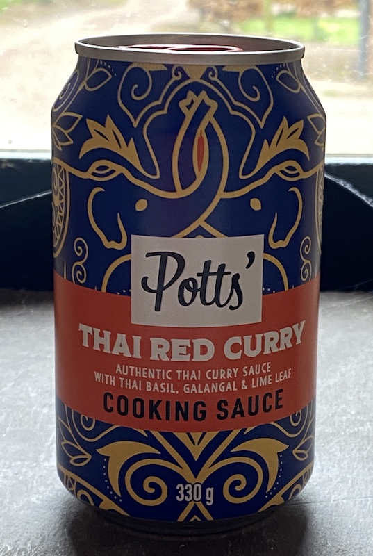 Thai Red Curry cooking sauce Potts (330g)