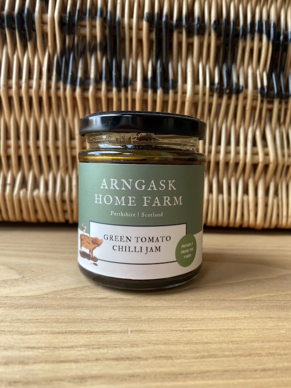 Arngask Home Farm - Green Tomato Chilli Jam (196g)