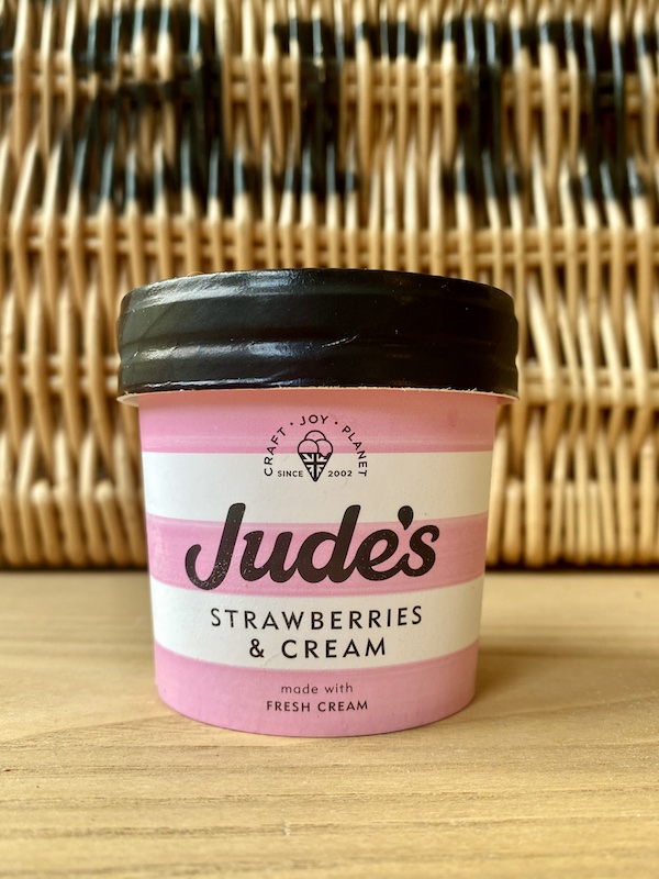 Strawberries and Cream Ice Cream (100ml) - Jude's