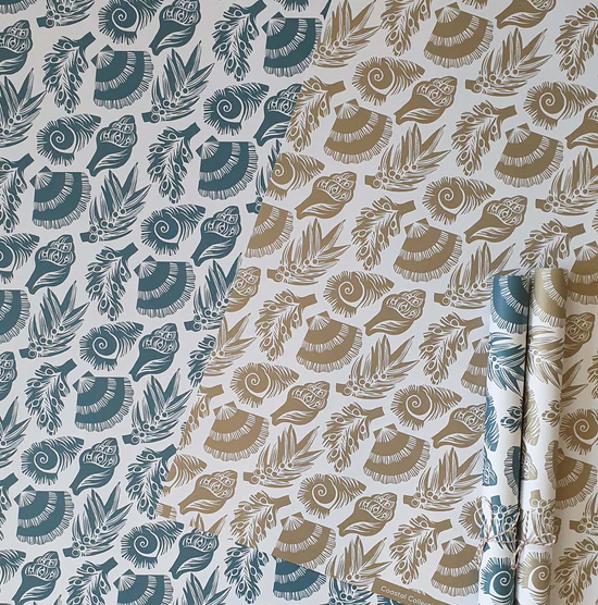 Wrapping Paper - Gold or Teal