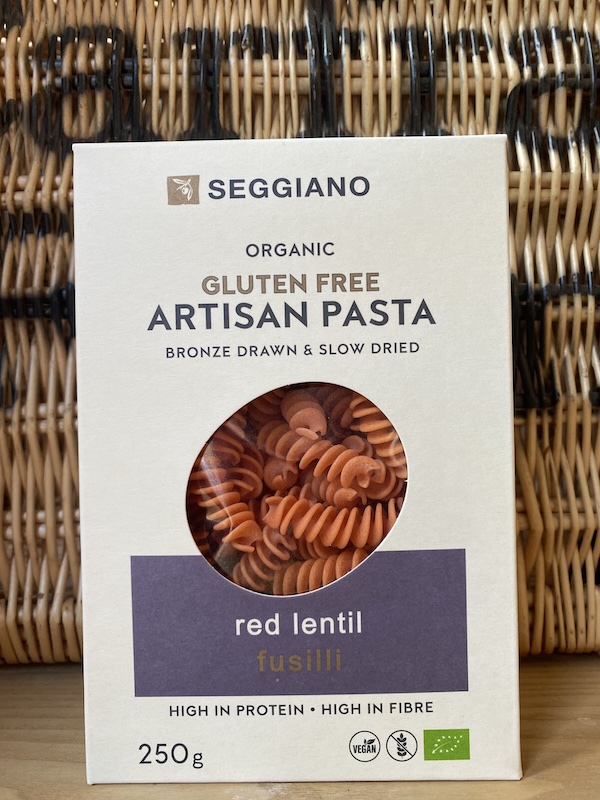 Seggiano Red Lentil Organic Fusili Pasta (250g)