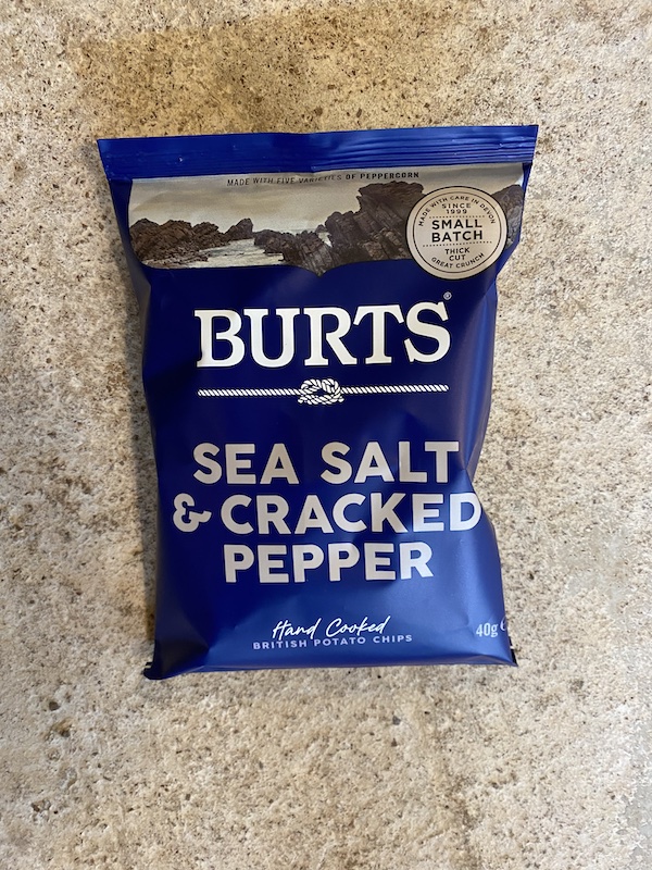 Burts Sea Salt & Cracked Black Pepper Crisps