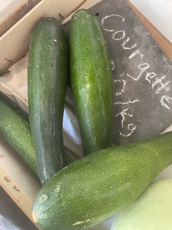 fresh courgette