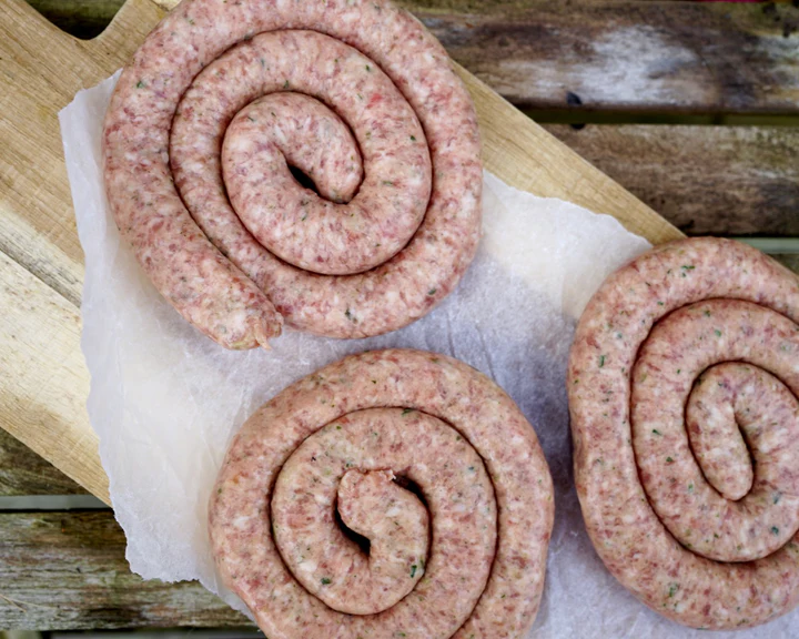 Cumberland Ring Sausage pack of 2 frozen - Shaws Fine Meats