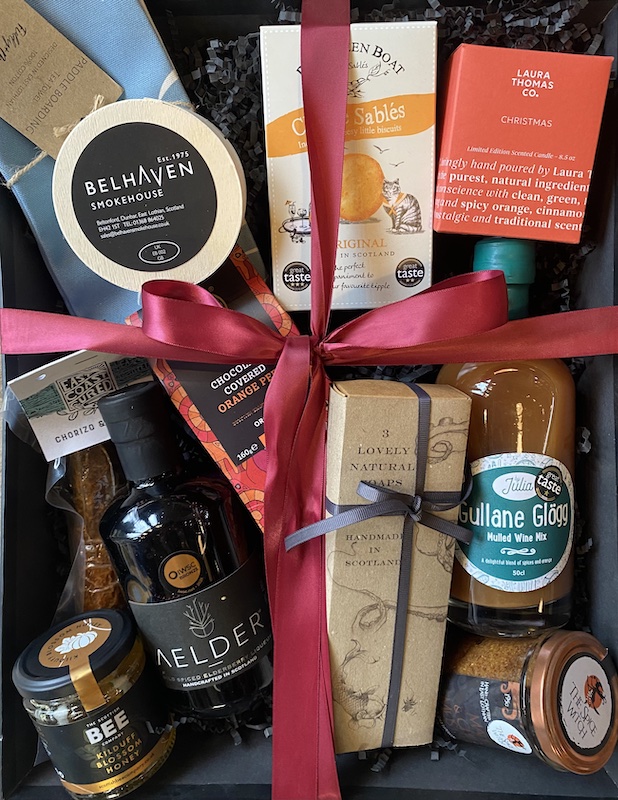 East Lothian Artisan Deluxe Hamper or Wicker Basket