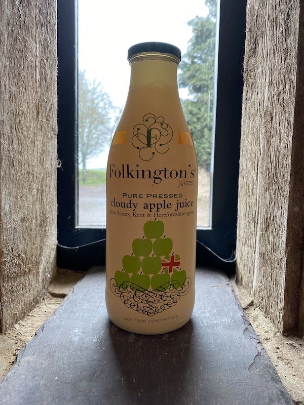 Folkington's Cloudy Apple Juice 1ltr