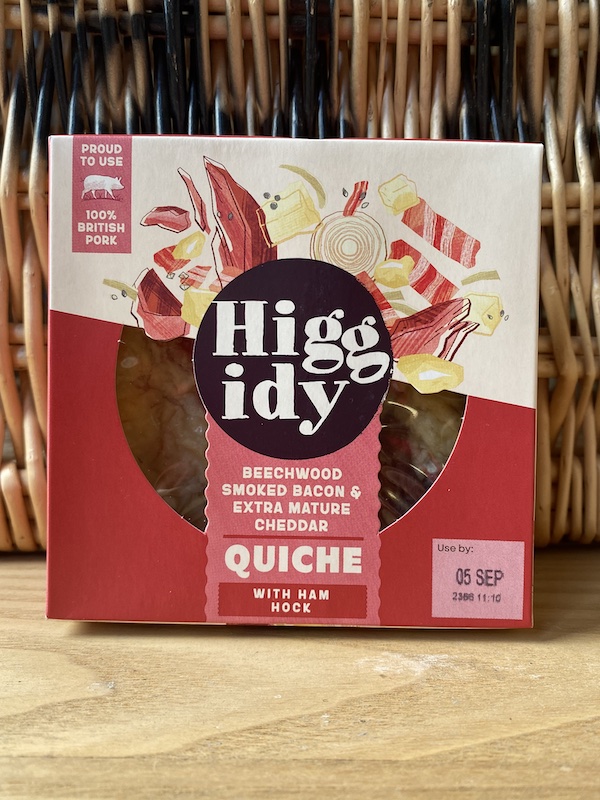 Higgidy - Beechwood Smoked Bacon and Extra Mature Cheddar Quiche With Ham Hock