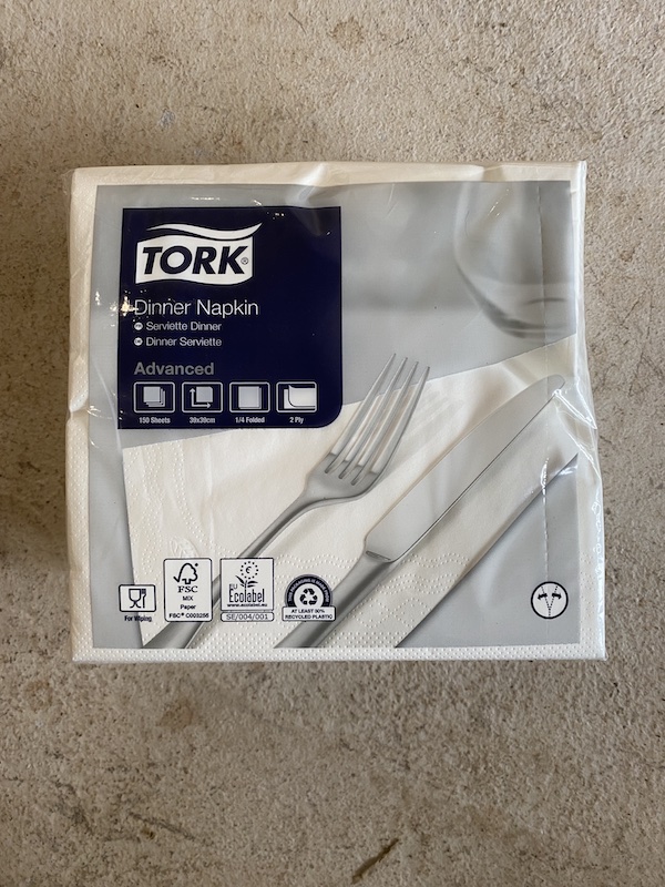 Tork Dinner Napkins Serviette 150 sheets