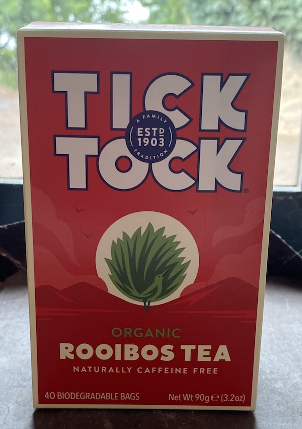 Tick Tock Original Organic Rooibos Tea (40 tea bags) Carfrae Farm Market