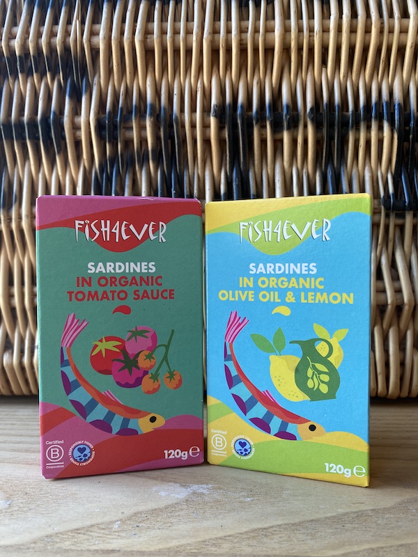 Fish Forever sardines tomato or lemon & olive oil